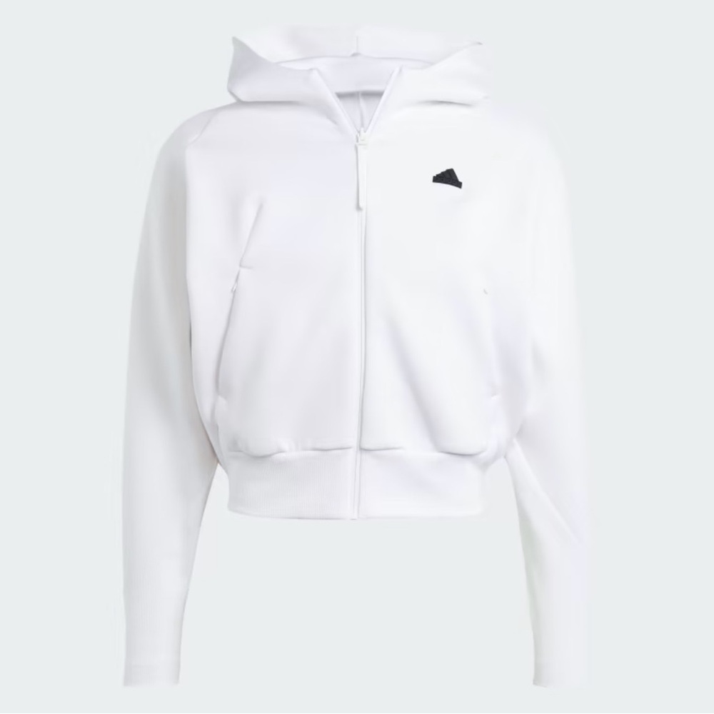 NWT Adidas Z.N.E White Hoodie – Women’s Medium